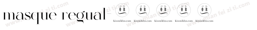 masque regual字体转换